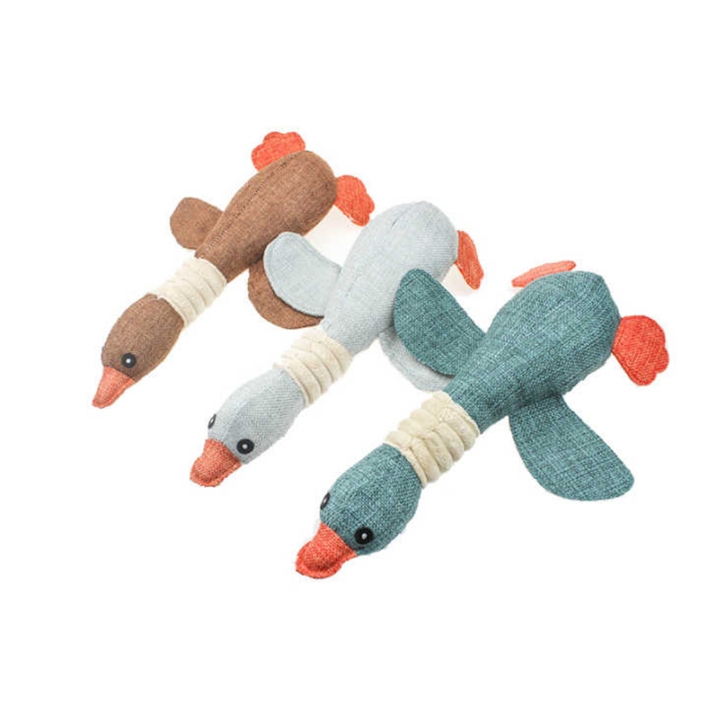 Silly duck dog squeeky toy